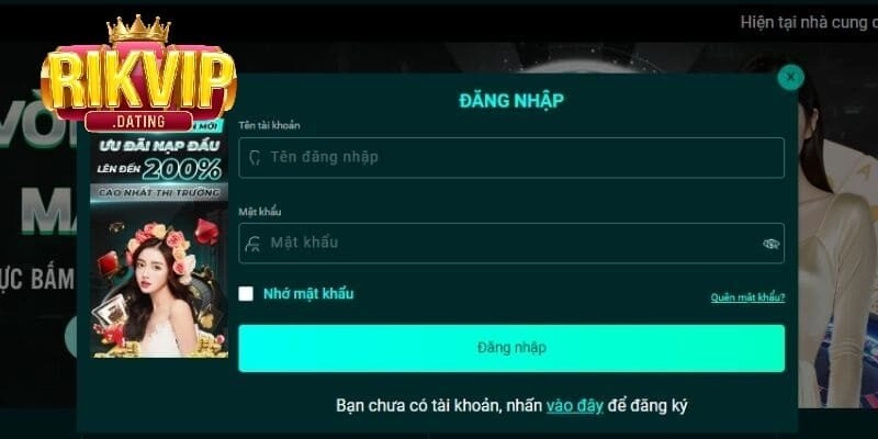 Hướng dẫn cược thủ đăng nhập RikVip nhanh chóng nhất